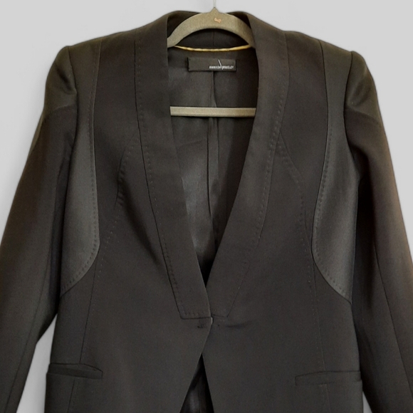 AMANDA WAKELEY Silk Wool Blazer 8 - Picture 2 of 12